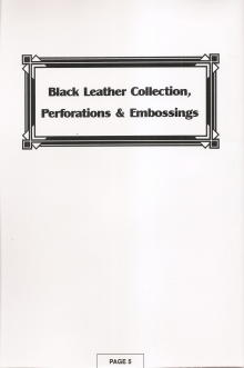Black Leather Collection / Perforations & Embossings