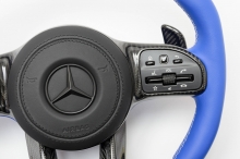 Рулевое колесо Mercedes Benz AMG Рестайлинговый синий