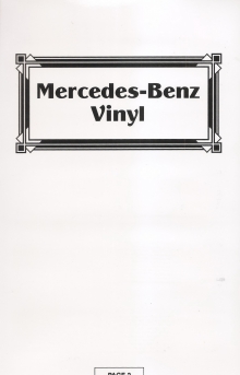 Vinyl Mercedes-Benz
